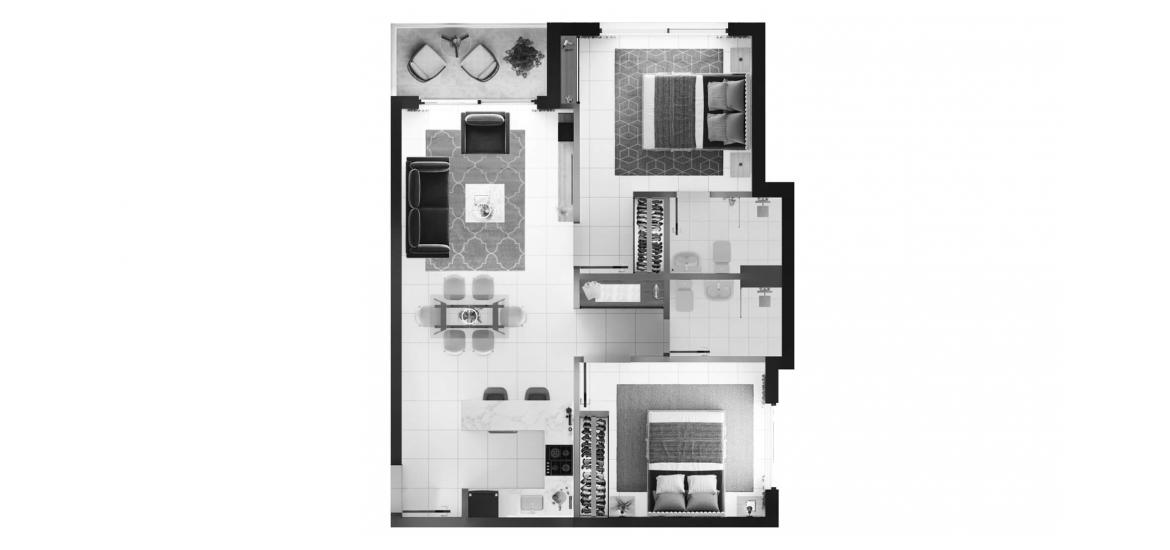 Floor plan «77sqm», 2 bedrooms in TORINO
